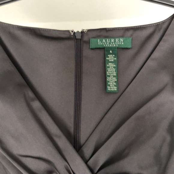 RALPH LAUREN EVENING GOWN MODERN GLAMOUR SLATE 4 - Picture 7 of 7